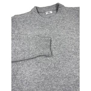 Jon & Anna Contemporary Sweater Womens L Gray Crewneck Pullover Knit Heather